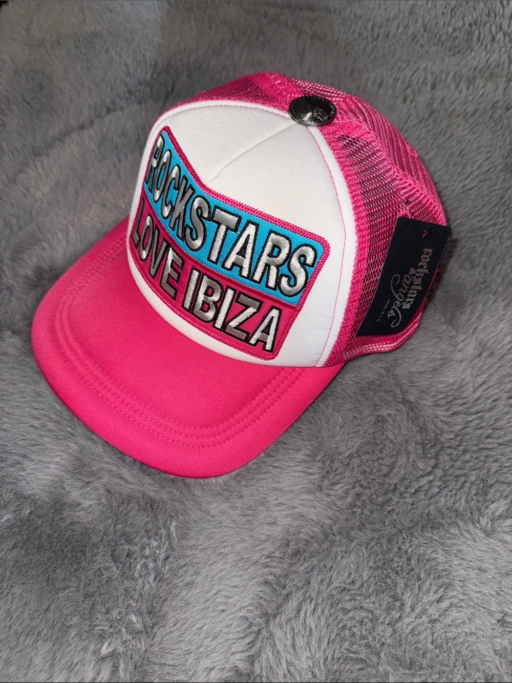 Rockstars Love Ibiza Pink Trucker Hat